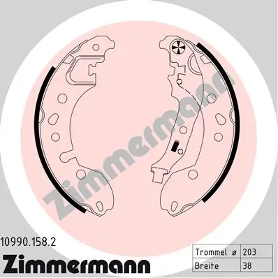 Piduriklotside komplekt ZIMMERMANN 10990.158.2