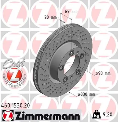 Piduriketas ZIMMERMANN 460.1530.20
