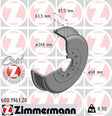 Piduritrummel ZIMMERMANN 600.1961.20