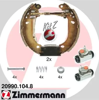 Piduriklotside komplekt ZIMMERMANN 20990.104.8