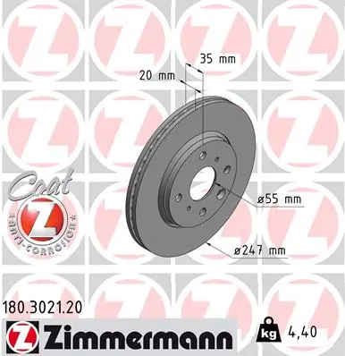 Piduriketas ZIMMERMANN 180.3021.20