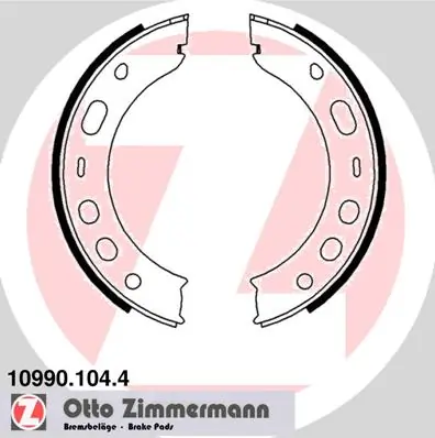 Piduriklotside komplekt, seisupidur ZIMMERMANN 10990.104.4