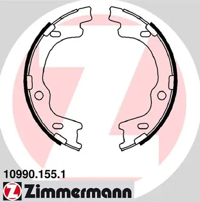 Piduriklotside komplekt, seisupidur ZIMMERMANN 10990.155.1