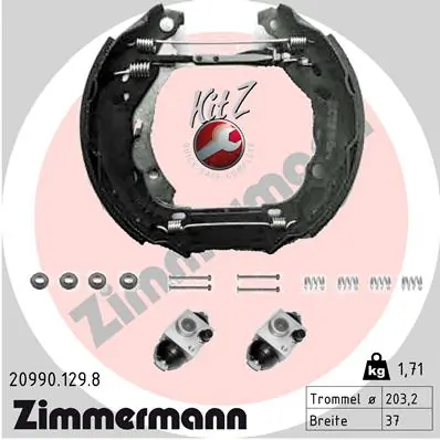 Piduriklotside komplekt ZIMMERMANN 20990.129.8