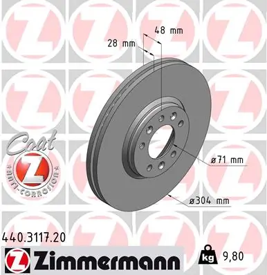 Piduriketas ZIMMERMANN 440.3117.20