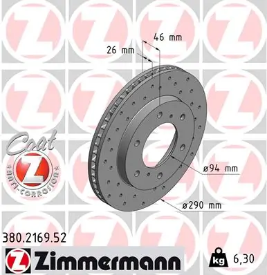 Piduriketas ZIMMERMANN 380.2169.52