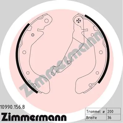 Piduriklotside komplekt ZIMMERMANN 10990.156.8