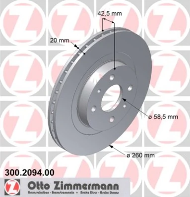 Piduriketas ZIMMERMANN 300.2094.00