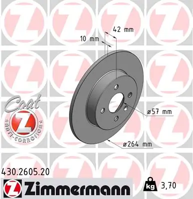 Piduriketas ZIMMERMANN 430.2605.20