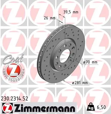 Piduriketas ZIMMERMANN 230.2314.52
