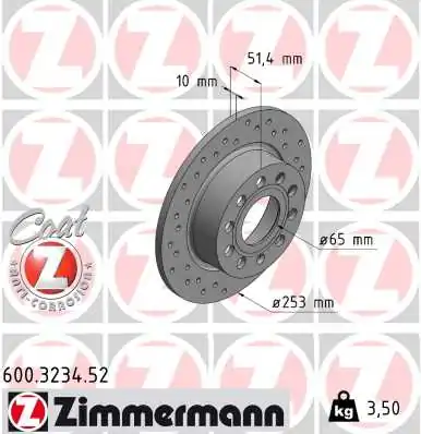 Piduriketas ZIMMERMANN 600.3234.52