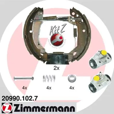Piduriklotside komplekt ZIMMERMANN 20990.102.7