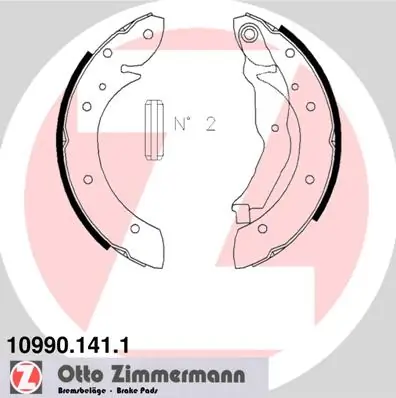 Piduriklotside komplekt ZIMMERMANN 10990.141.1