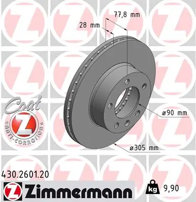 Piduriketas ZIMMERMANN 430.2601.20