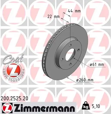 Piduriketas ZIMMERMANN 200.2525.20