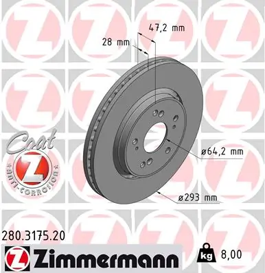 Piduriketas ZIMMERMANN 280.3175.20