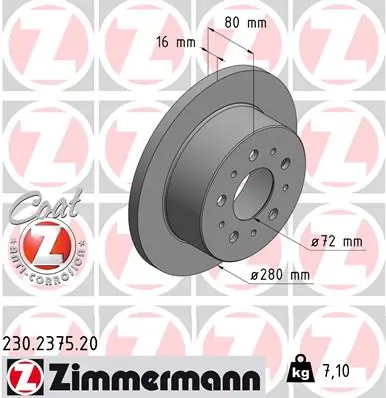 Piduriketas ZIMMERMANN 230.2375.20