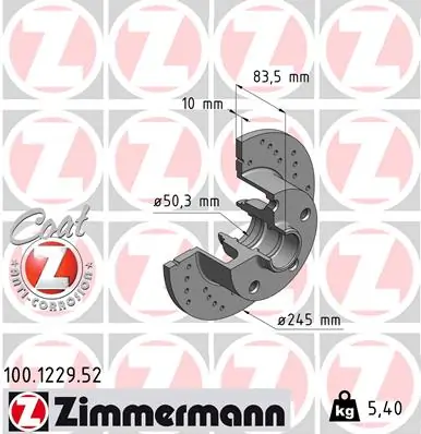 Piduriketas ZIMMERMANN 100.1229.52
