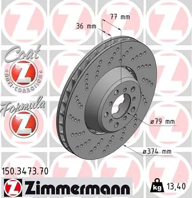 Piduriketas ZIMMERMANN 150.3473.70