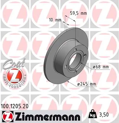 Piduriketas ZIMMERMANN 100.1205.20