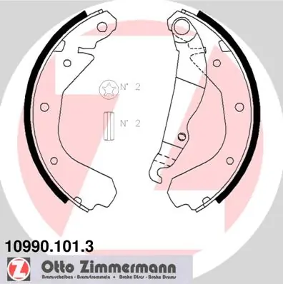 Piduriklotside komplekt ZIMMERMANN 10990.101.3