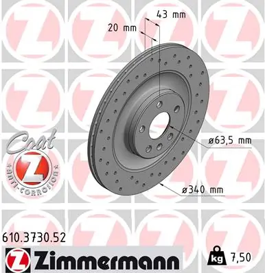 Piduriketas ZIMMERMANN 610.3730.52