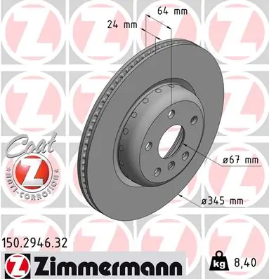 Piduriketas ZIMMERMANN 150.2946.32