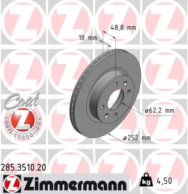 Piduriketas ZIMMERMANN 285.3510.20