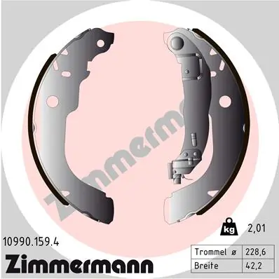 Piduriklotside komplekt ZIMMERMANN 10990.159.4