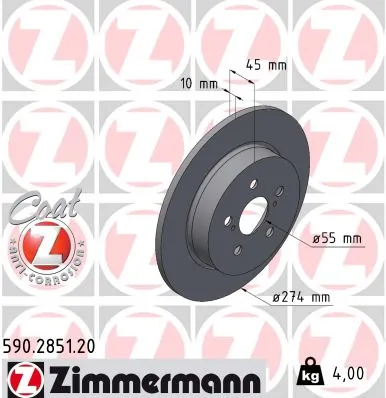 Piduriketas ZIMMERMANN 590.2851.20