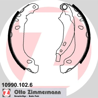 Piduriklotside komplekt ZIMMERMANN 10990.102.6