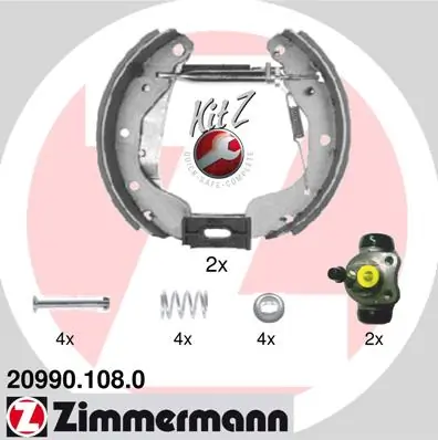 Piduriklotside komplekt ZIMMERMANN 20990.108.0