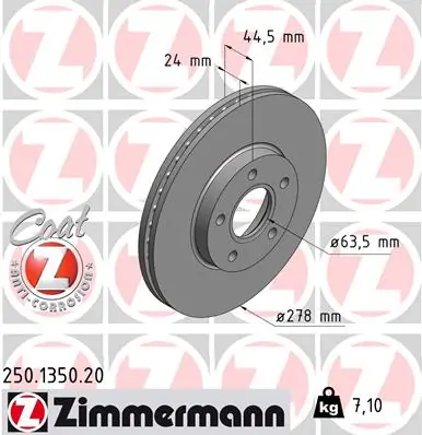 Piduriketas ZIMMERMANN 250.1350.20