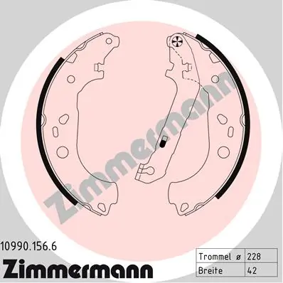 Piduriklotside komplekt ZIMMERMANN 10990.156.6