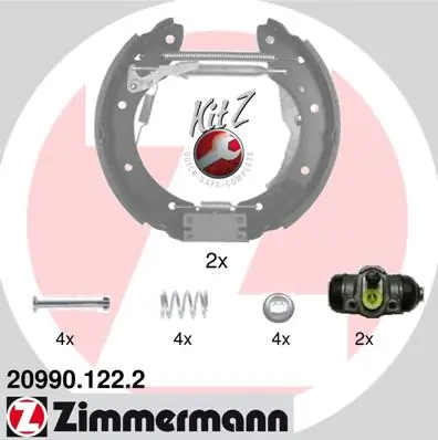 Piduriklotside komplekt ZIMMERMANN 20990.122.2