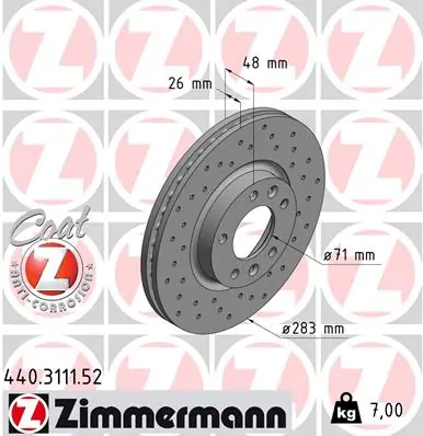 Piduriketas ZIMMERMANN 440.3111.52