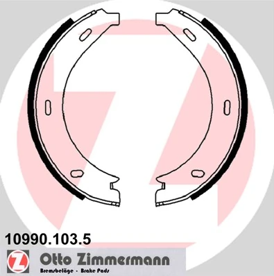 Piduriklotside komplekt, seisupidur ZIMMERMANN 10990.103.5