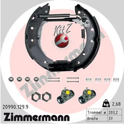 Piduriklotside komplekt ZIMMERMANN 20990.129.9