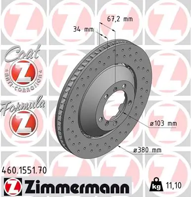 Piduriketas ZIMMERMANN 460.1551.70
