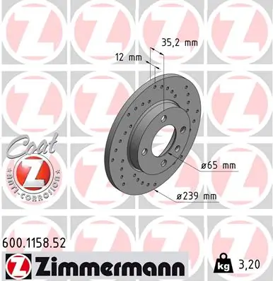 Piduriketas ZIMMERMANN 600.1158.52