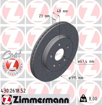 Piduriketas ZIMMERMANN 430.2618.52