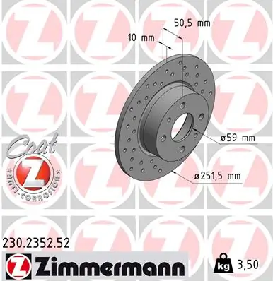Piduriketas ZIMMERMANN 230.2352.52