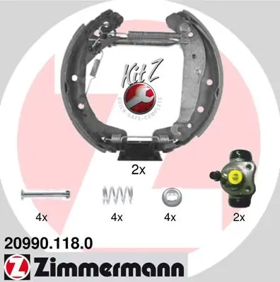 Piduriklotside komplekt ZIMMERMANN 20990.118.0
