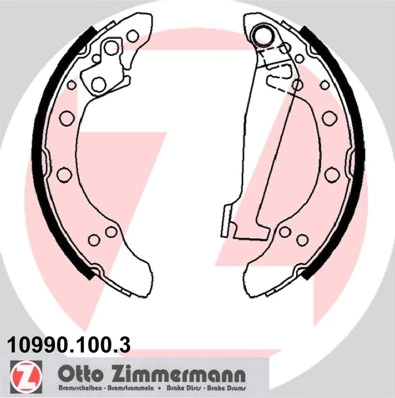 Piduriklotside komplekt ZIMMERMANN 10990.100.3