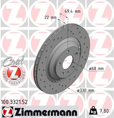 Piduriketas ZIMMERMANN 100.3321.52
