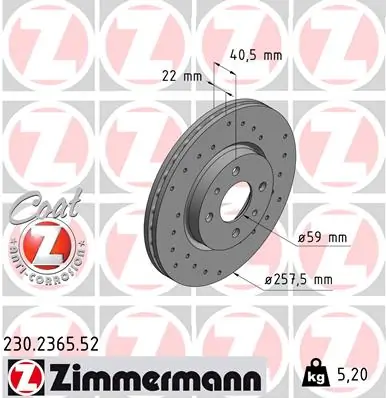 Piduriketas ZIMMERMANN 230.2365.52