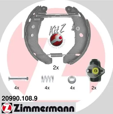 Piduriklotside komplekt ZIMMERMANN 20990.108.9