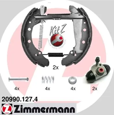 Piduriklotside komplekt ZIMMERMANN 20990.127.4