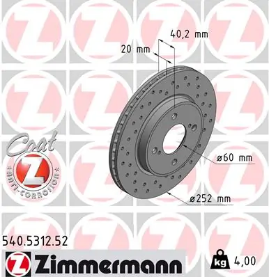 Piduriketas ZIMMERMANN 540.5312.52