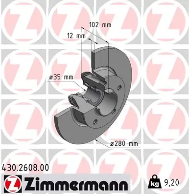 Piduriketas ZIMMERMANN 430.2608.00